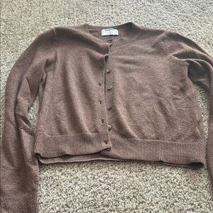Old Navy Chocolate Brown Button-Front Women's Cardigan
